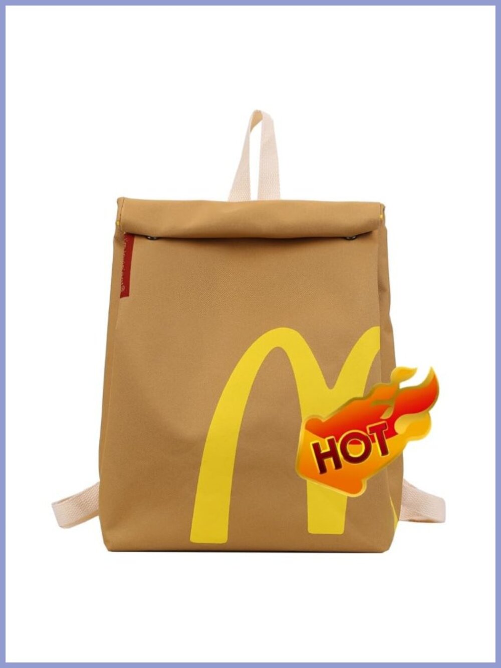 Nylon Canvas Backpack Crossbody Shoulder Bag Large Capacity Foldable